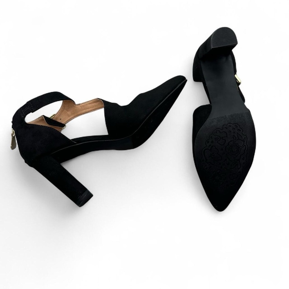 Black Strappy Pointed-Toe Women’s Heels - Size 9